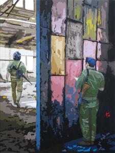 IDF-on-patrol-acryl-on-canvas-60x80cm