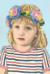 Lotta-4-jaar-2026  acryl 30x21 cm