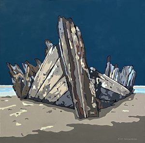 Scheepswrak-365x365cm-acryl-op-paneel