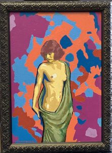 naakt  paneel olieverf 21x30cm 2018